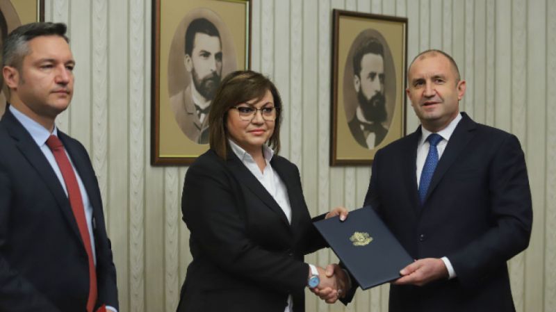 Получаването на мандата, снимка: БГНЕС