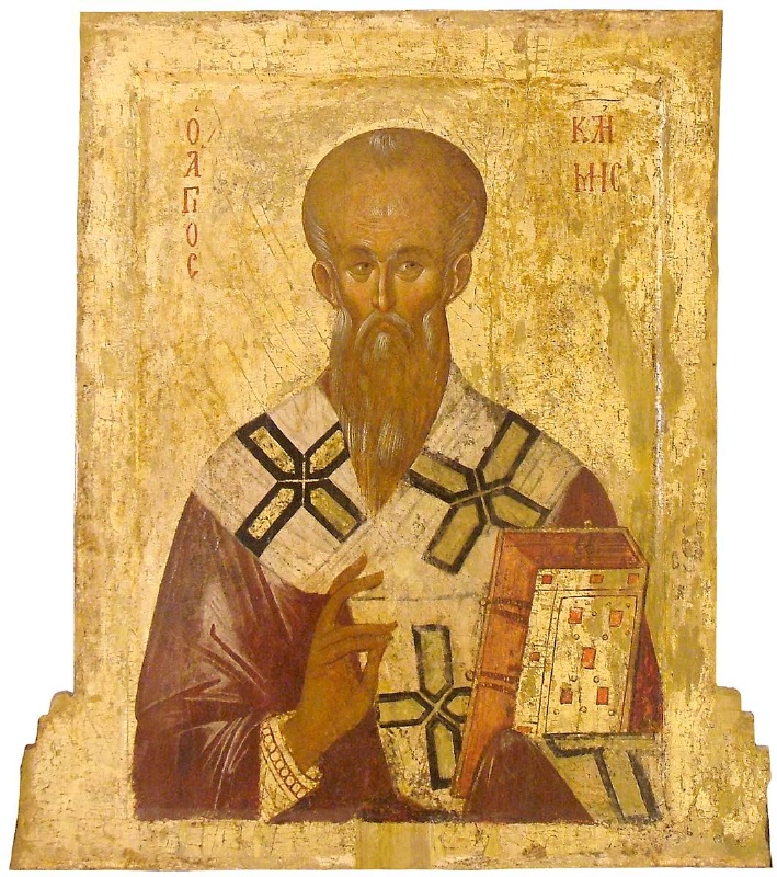 St_Clement_of_Ohrid,_Last_Quarter_of_XIV_Century,_St_Mary_Perivleptos_Church,_Ohrid_Icon_Gallery.jpg
